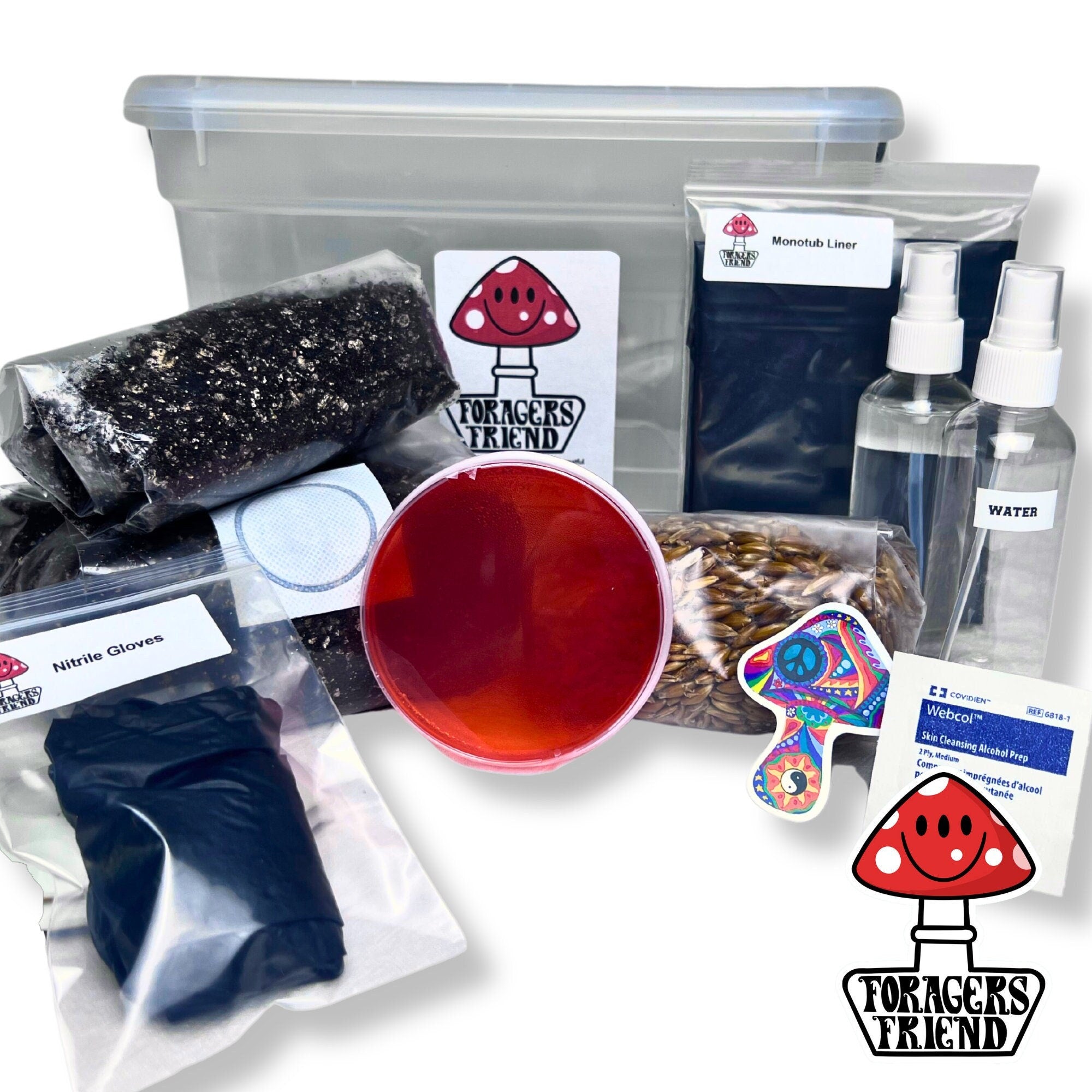 Monotub | DIY Manure-Loving Mushroom Grow Kit | Grain, Substrate & Acc ...